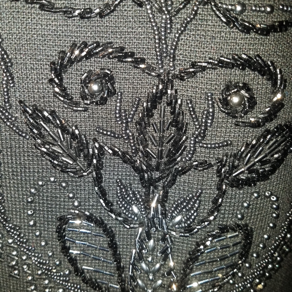 Estate vintage 1960s embellished sequins cardigan